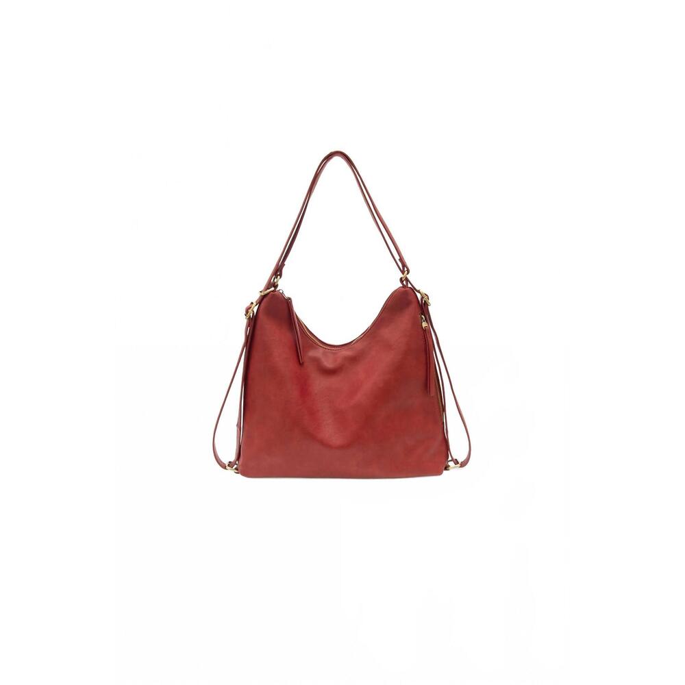 NEW JOY SUSAN women's drew convertible backpack in ruby